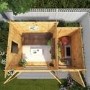 Mercia -  Pent Log Cabin With Side Shed 3.5 x 2.4m - 19mm