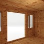 Mercia -  Pent Log Cabin With Side Shed 4.1 x 2.4m - 19mm