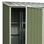 Green Metal Small Garden Shed 1.52 x 0.78m - Absco