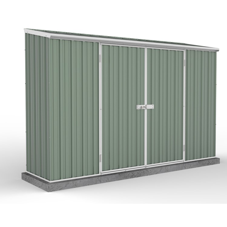 Mercia Green Garden Metal Shed 3 x 1.52m - Absco