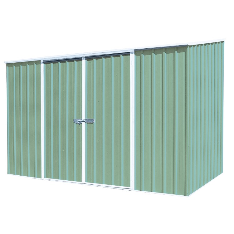 Mercia Green Garden Metal Shed 3 x 1.52m - Absco