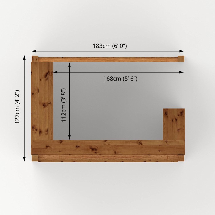 Mercia 6ft x 4ft Pressure Treated Garden Bar