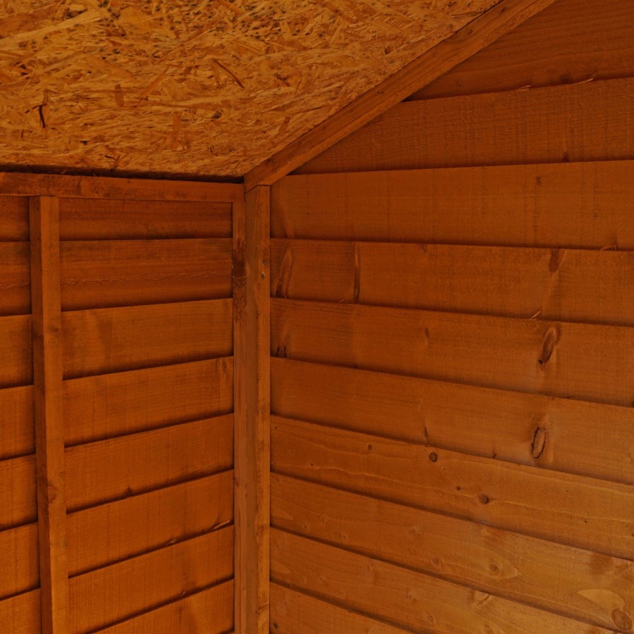 Mercia 3 x 4 Overlap Apex Windowless Shed