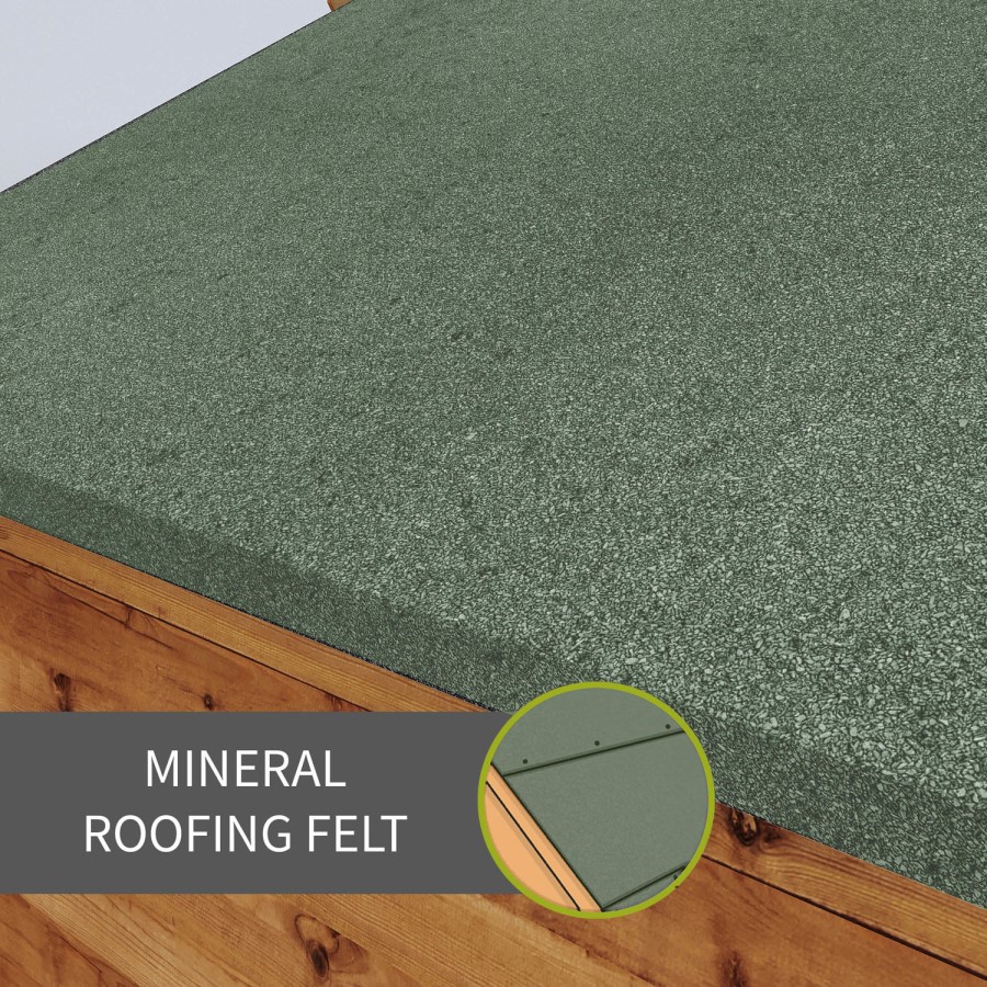 Mercia 3 x 4 Overlap Apex Windowless Shed