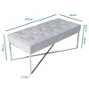 GRADE A1 - Esme Quilted Velvet Bench in Silver Grey with Criss-cross Silver Legs