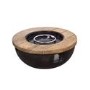 Foremost Gas Garden Fire Pit Table - Terafab Bowl with Lava Stones