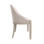 Set of 2 Beige Textured Upholstered Curved Dining Chairs - Etta