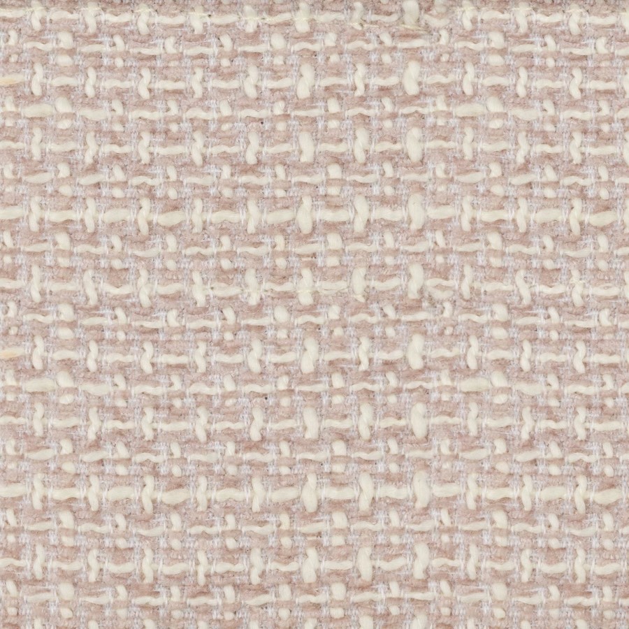 Beige Textured Upholstered Curved Dining Chair with Wooden Legs - Etta