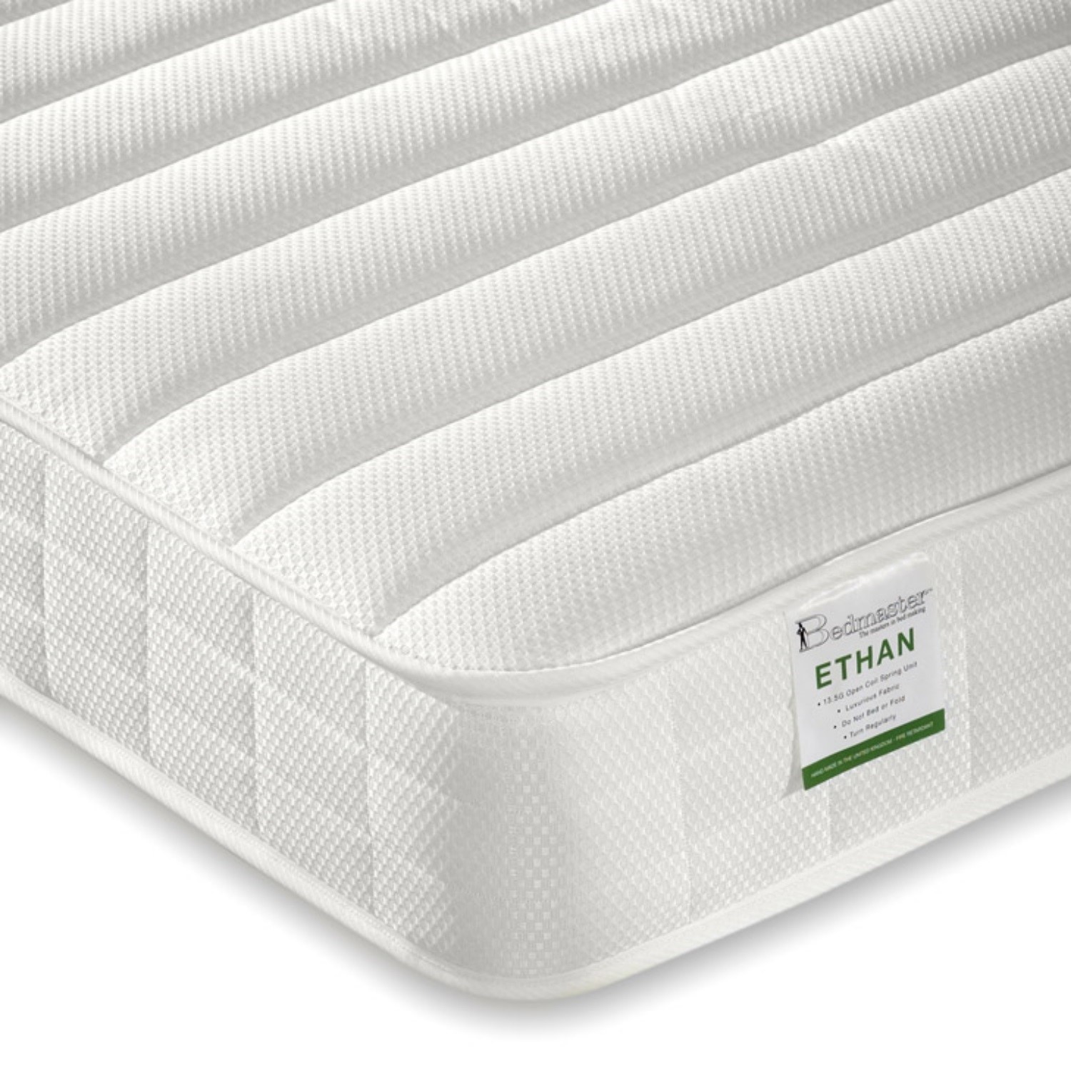 Ethan quilted open coil spring mattress - single