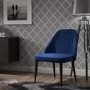 GRADE A1 - Greenwich Upholstered Occasional Chair in Blue Velvet