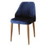 GRADE A1 - Greenwich Upholstered Occasional Chair in Blue Velvet