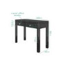 GRADE A2 - Eva Grey Mirrored 2 Drawer Dressing Table with Crystal Effect Handles