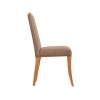 Evesham Pair of Beige Dining Chairs with Classic Stud Detail