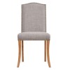 Evesham Pair of Grey Dining Chairs with Stud Detail