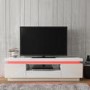 GRADE A2 - Evoque LED Light Effects White High Gloss TV Unit