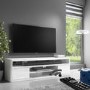 GRADE A1 - Neo Large White High Gloss TV Unit with Soundbar Shelf