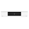 GRADE A1 - Evoque&#160;White High Gloss TV Unit Stand with&#160;LED Lighting