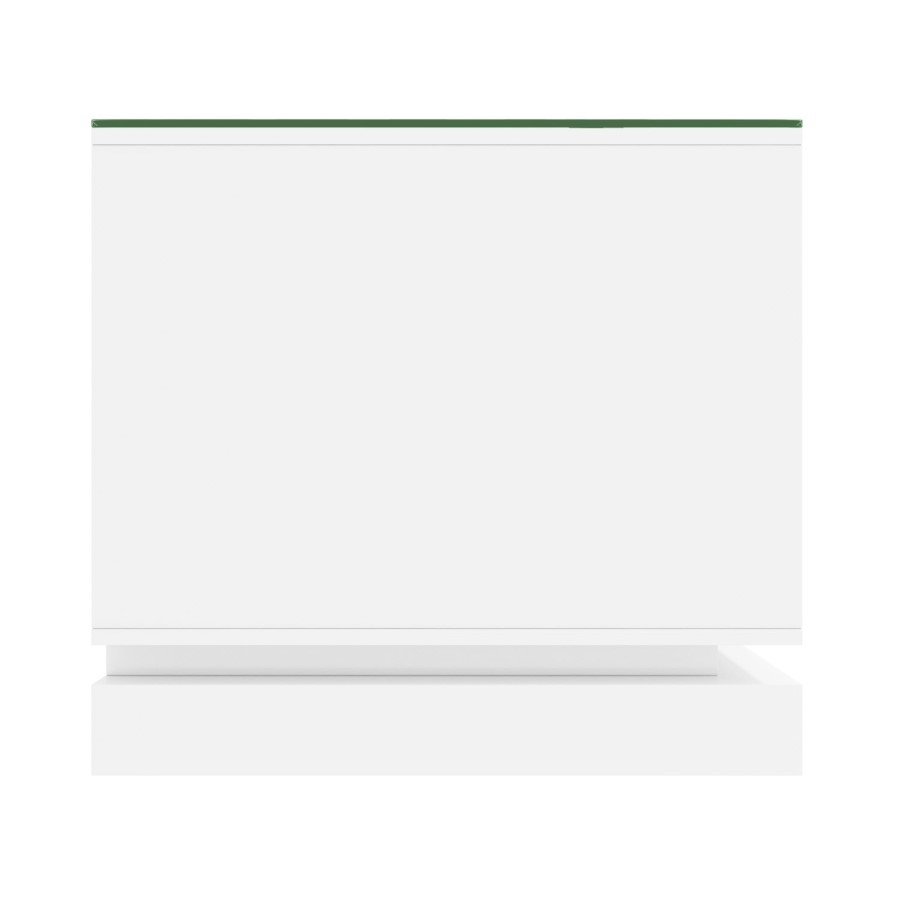 GRADE A1 - Evoque White High Gloss TV Unit Stand with LED Lighting