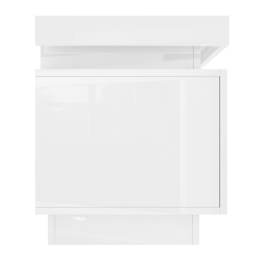 Evoque LED Light Effects White High Gloss TV Unit
