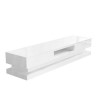 Large White Gloss TV Unit with LEDs - TV&#39;s up to 88&quot; - Evoque