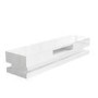 Large White Gloss TV Unit with LEDs - TV's up to 88" - Evoque