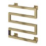 Reina Vispa Brass Designer Towel Radiator 510 x 500mm
