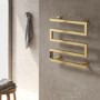 Reina Vispa Brass Designer Towel Radiator 510 x 500mm