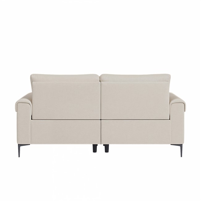 Beige Fabric 3 Seater Electric Recliner Sofa - Ezra