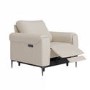 Beige Fabric Electric Recliner Armchair - Ezra