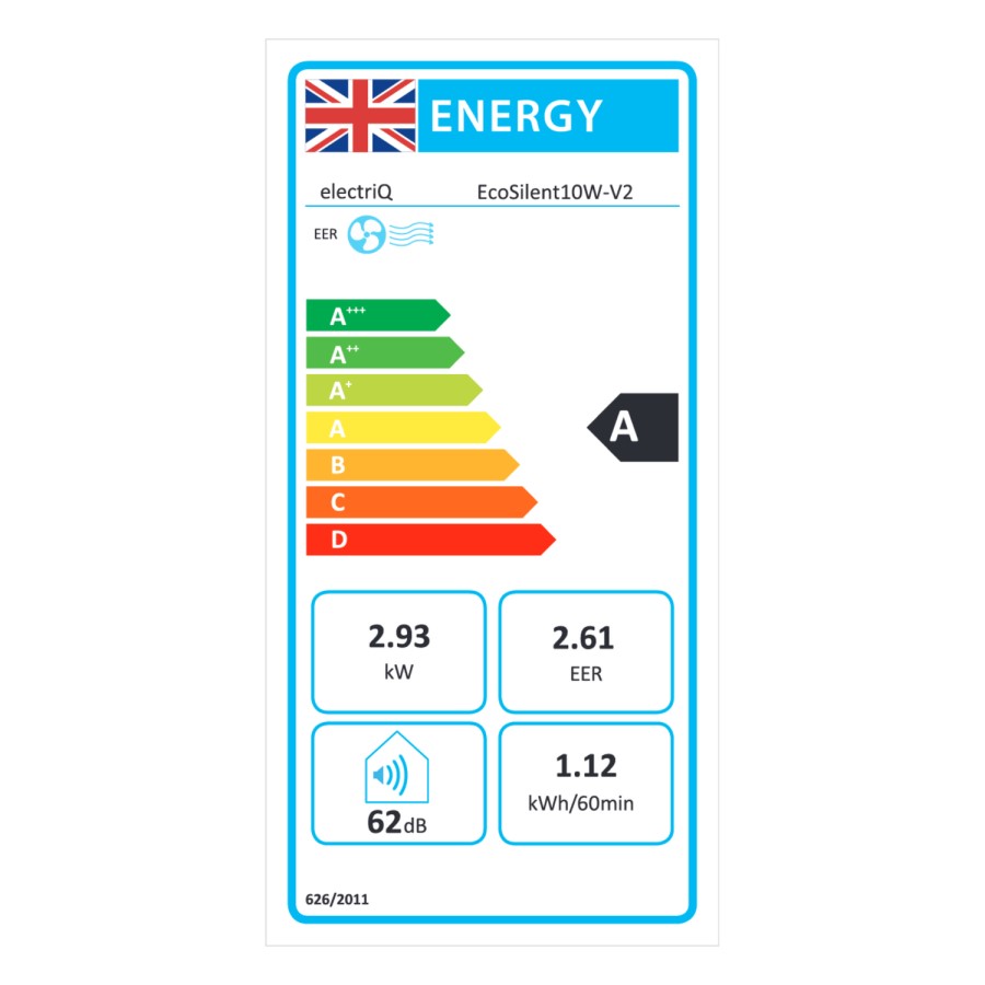 electriQ EcoSilent 10000 BTU Smart Quiet Portable Air Conditioner
