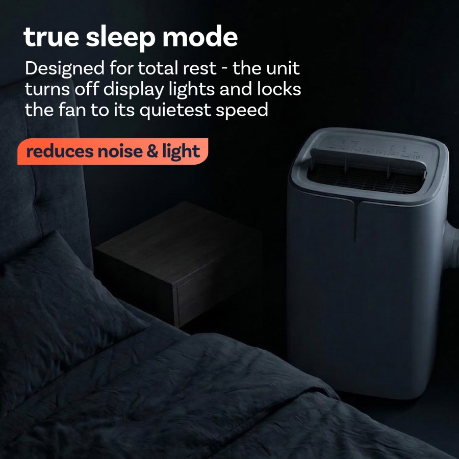 electriQ EcoSilent 10000 BTU Smart Quiet Portable Air Conditioner