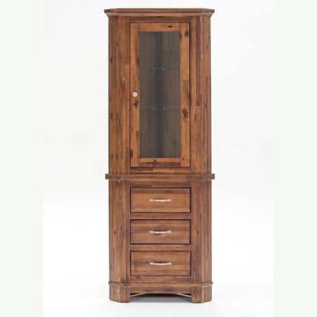 Wilkinson Furniture Emerson Corner Display Unit in Oak