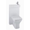 White Cloakroom Toilet Unit &amp; Soft Close Seat