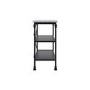 Black Metal Console Table with Marble Effect Top - Fairmont