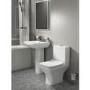 Lavender Compact Close Coupled Toilet with  Slimline Soft Close Seat