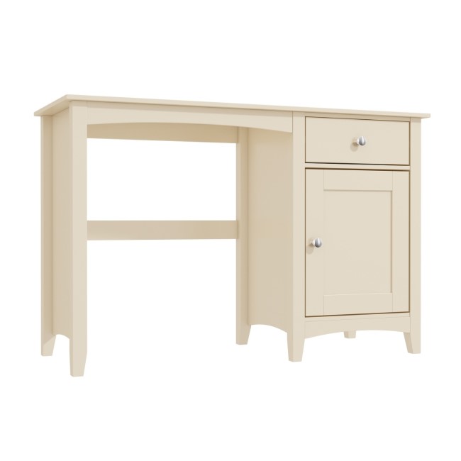 Farley 1 Drawer 1 Door Desk in Ivory/Cream