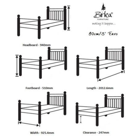 Birlea Furniture Faro Single  Bed