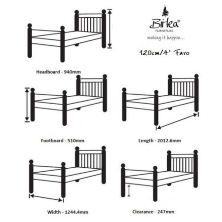 Birlea Furniture Faro Small Double Bed