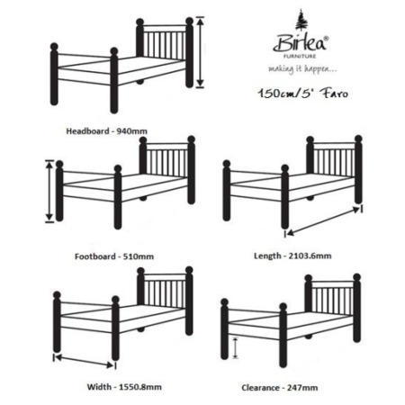 Birlea Furniture Faro King Size Bed