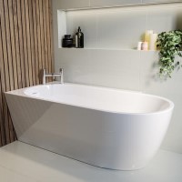 Freestanding Single Ended Left Hand Corner Bath 1650 x 780mm - Faro