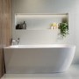Freestanding Single Ended Left Hand Corner Bath 1650 x 780mm - Faro