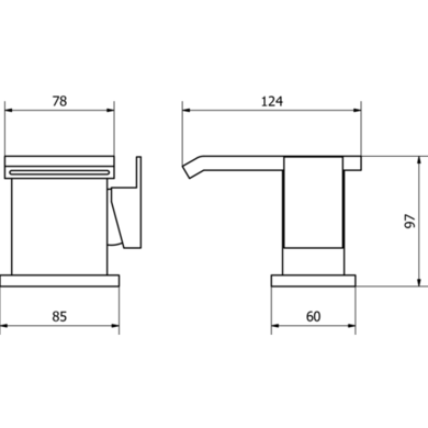 Toniche Mono Basin Mixer Tap & Waste