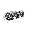 GRADE A2 - Felicity Velvet Ottoman Storage Bench in Cow Print