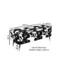 Small Velvet Ottoman Storage Bench in Cow Print - Felicity