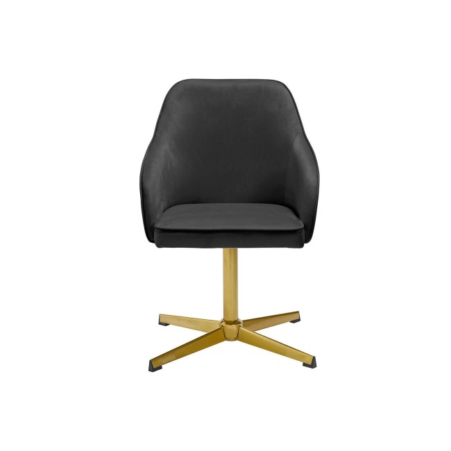 Felix Office Chair in Black Velvet - LPD