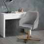 Felix Office Chair in Grey Velvet - LPD