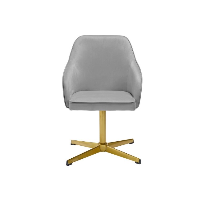 Felix Office Chair in Grey Velvet - LPD