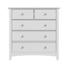 GRADE A1 - Finch 2+3 Chest of Drawers in Light Grey
