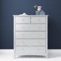 GRADE A1 - Finch 2+4 Chest of Drawers in Light Grey