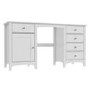 Fenton 5 Drawer 1 Door Dressing Table in Light Grey